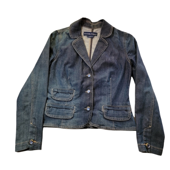 Bandolinoblu women's blue jean jacket.   T17 - Picture 1 of 10